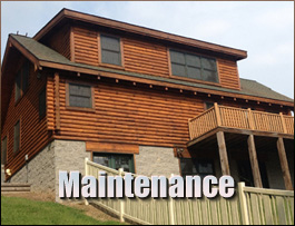  Balsam Grove, North Carolina Log Home Maintenance
